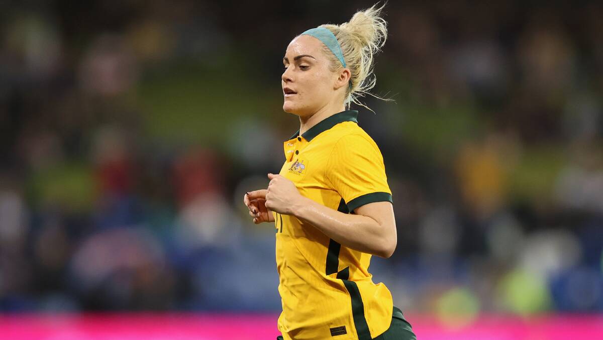 Former Canberra United star Ellie Carpenter will return to the capital next month when the Matildas host New Zealand. Picture: Getty Images
