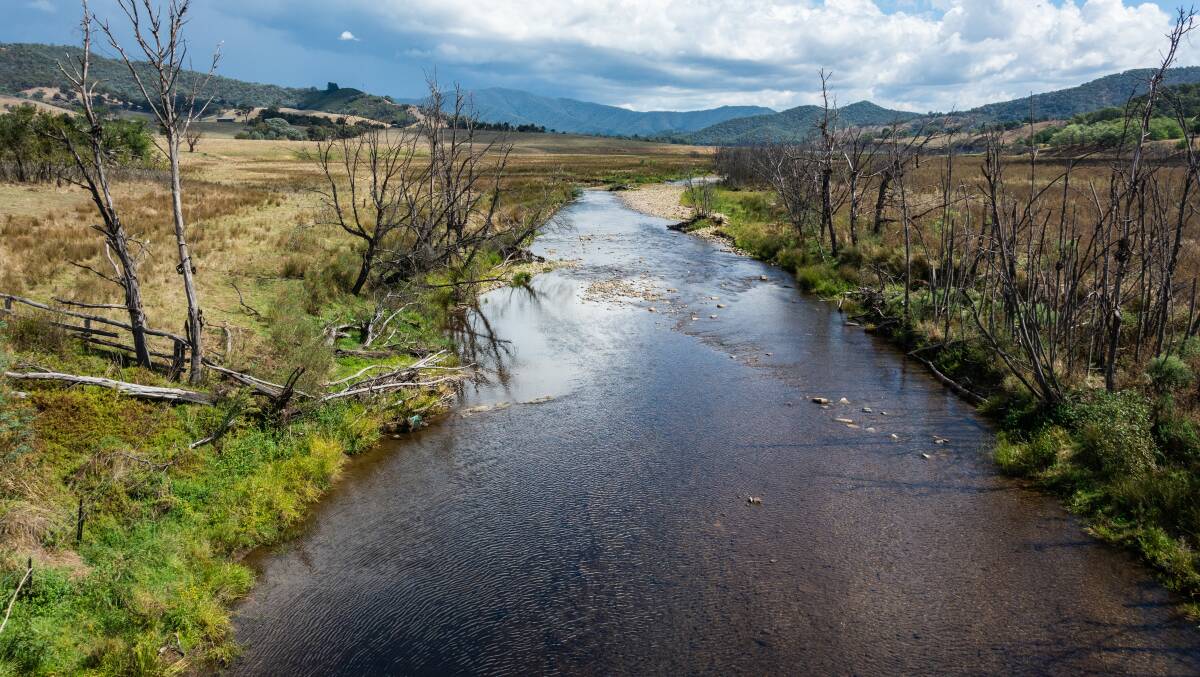 The view over Howqua River, a minor inland perennial river of the Goulburn Broken catchment, part of the Murray-Darling Basin. Picture Shutterstock