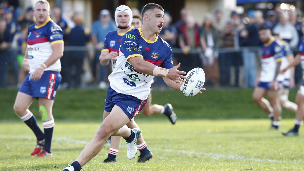 Bushrangers captain Zac Saddler has helped Tuggeranong to the top of the Canberra Raiders Cup ladder in 2022. Picture: Keegan Carroll