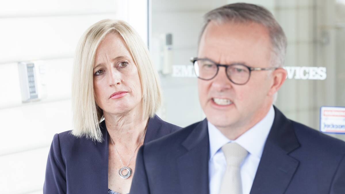Australia's Finance Minister Katy Gallagher and Prime Minister Anthony Albanese. Picture: Sitthixay Ditthavong