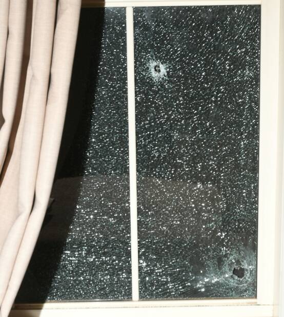 Several shots were fired into the home of ACT CFMEU secretary Jason O'Mara. Picture: NSW Police. 