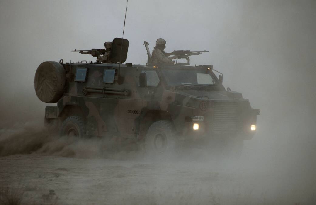 Australian soldiers use a Bushmaster in Afghanistan. Picture: SUPPLIED