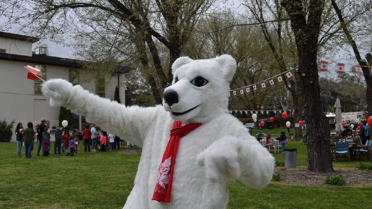 At the High Commission of Canada you can meet Pierre the Polar Bear mascot. 