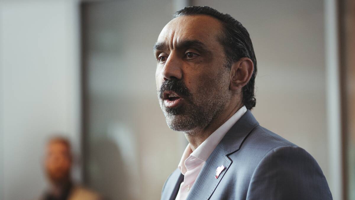 Former AFL footballer Adam Goodes has been treated appallingly but continues to contribute like the decent human being he is. Picture by Dion Georgopoulos