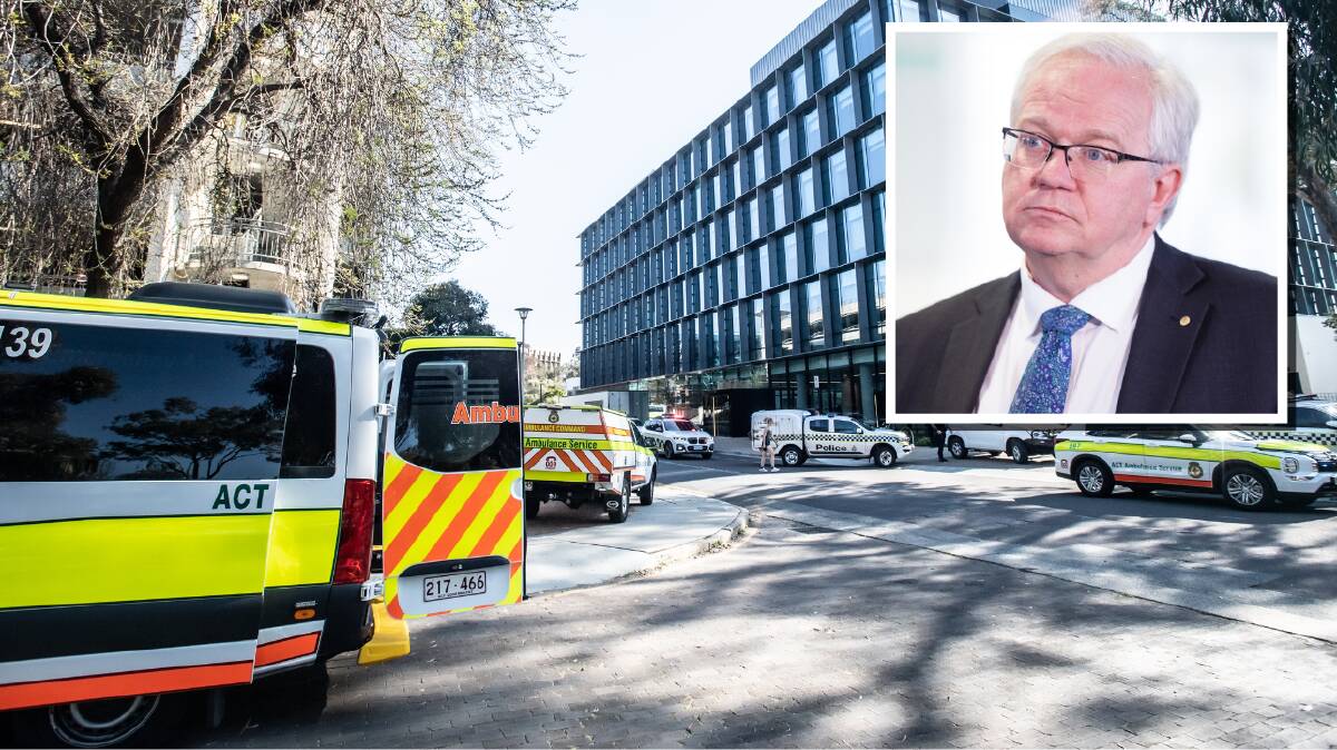 Australian National University vice-chancellor Brian Schmidt has praised the courage of bystanders, security and police after a stabbing attack on campus. Picture by Sitthixay Ditthavong