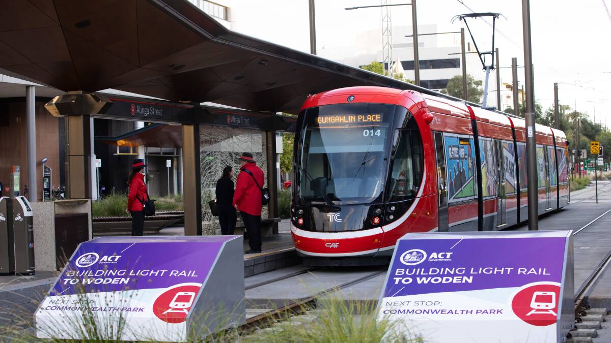 Light rail services have returned to normal. Picture: Keegan Carroll