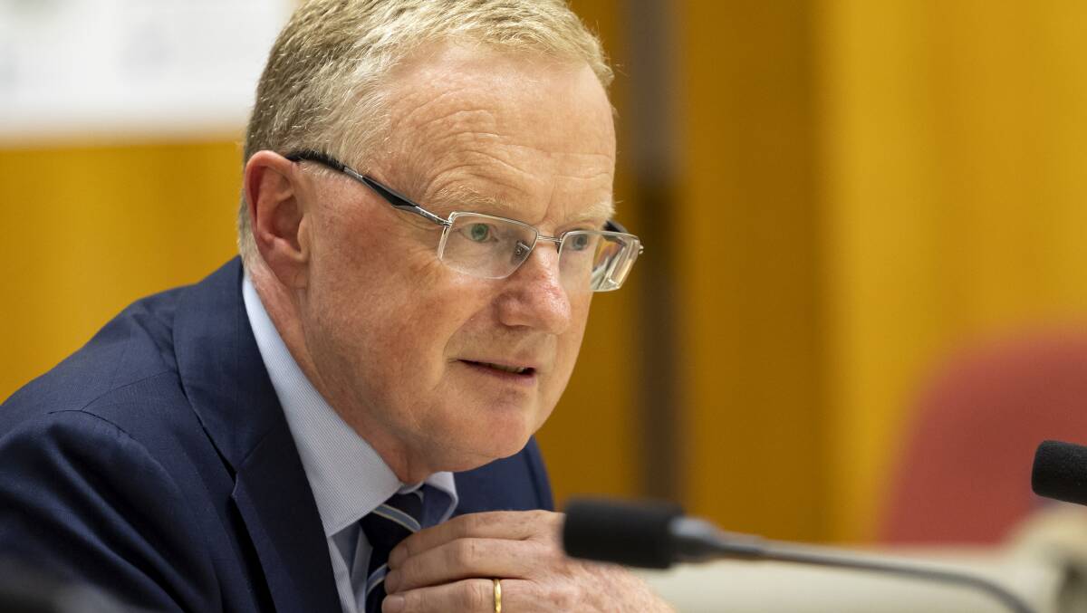 Reserve Bank of Australia governor Philip Lowe appeared before Senate Estimates. Picture Keegan Carroll