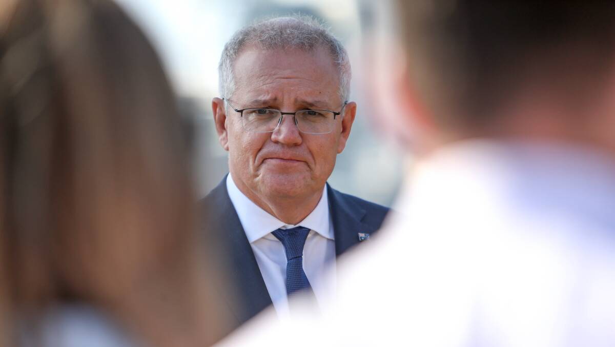 Scott Morrison has said the later stages of the rollout will now urgently be re-examined and re-calibrated. Picture: Chris Doheny