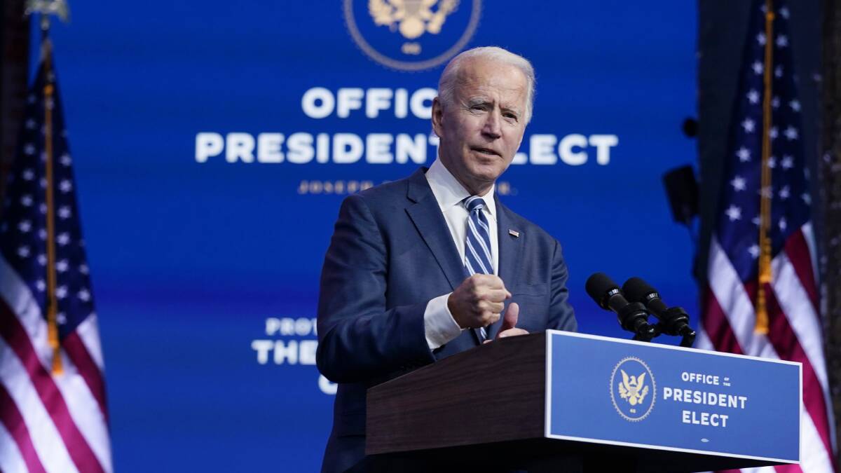 President-elect Joe Biden has big clean energy plans. Photo: Shutterstock