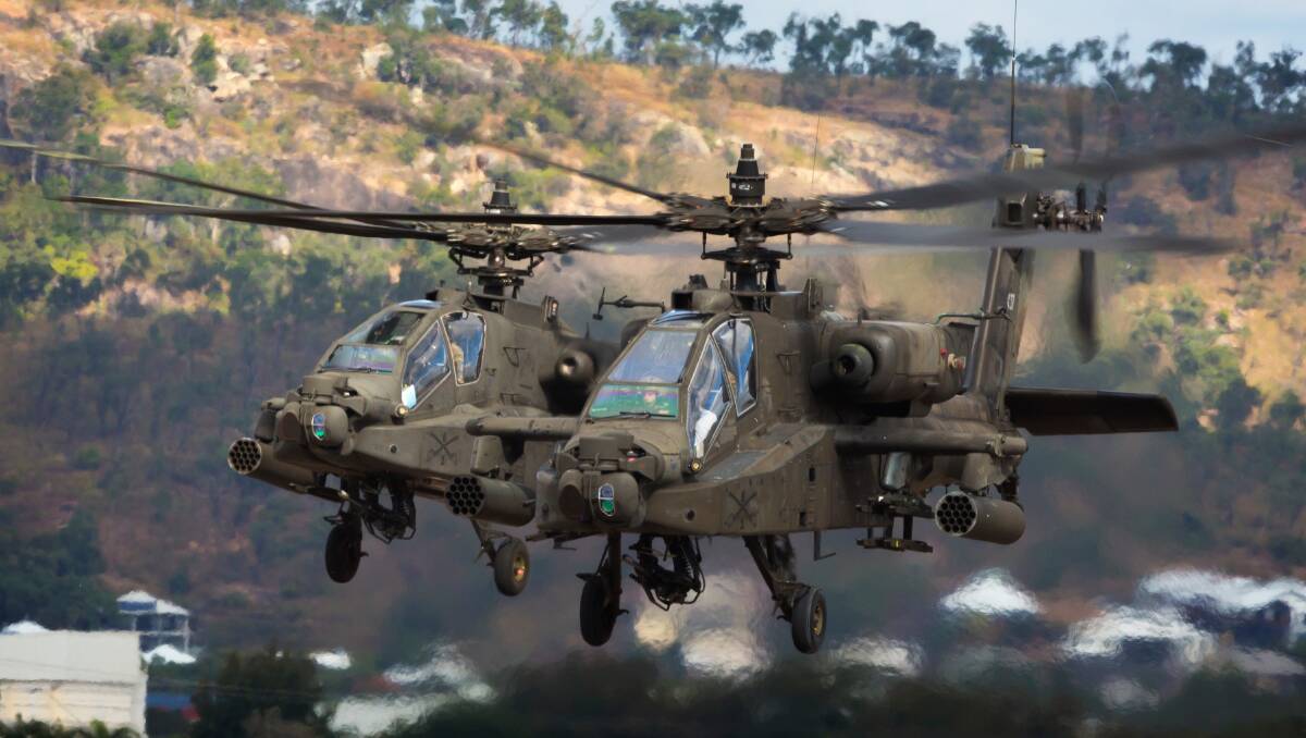 An Apache attack helicopter, not what we need, and maybe obsolete. Picture Defence Images