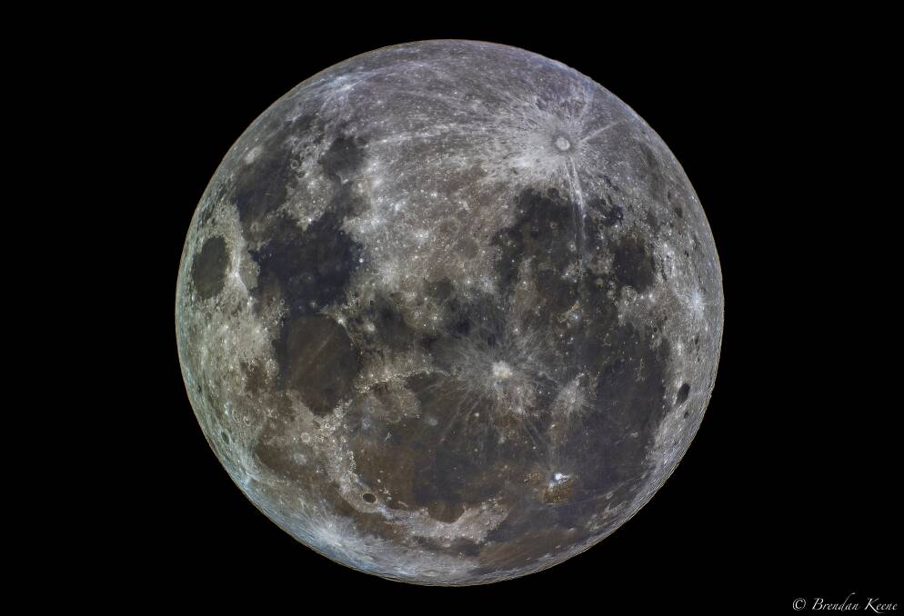 The Moon as it appears from the southern hemisphere. Picture: Brendan Keene