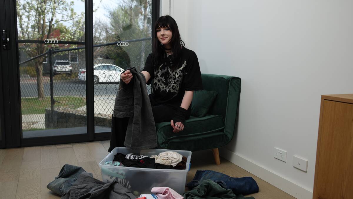 Siobhan Hall, aged 16, uses Depop to buy clothes and sell items she no longer needs.