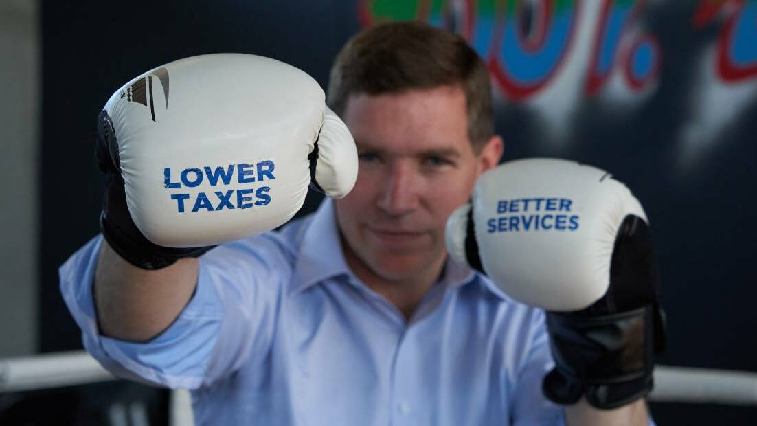 Then Canberra Liberals leader Alistair Coe promised a "knockout blow" ahead of the ACT election in 2020. Picture: Supplied