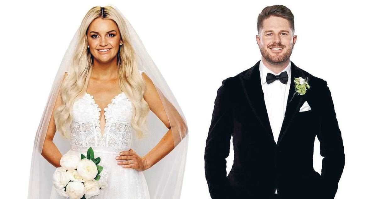 Local hairdresser turned property developer Samantha Harvey and Hit 104.7 announcer Bryce Ruthven are looking for love in the 2021 season of Married at First Sight. Picture: Supplied