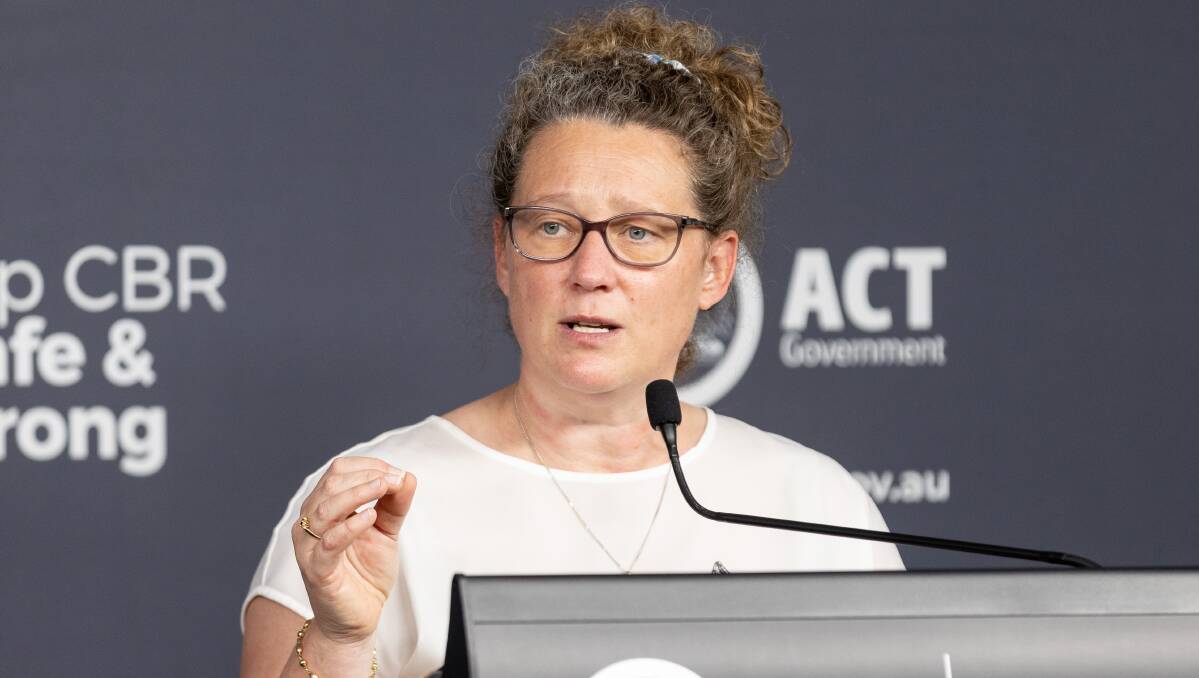 ACT chief health officer Dr Kerryn Coleman said public health restrictions would not eradicate transmission of the Delta variant. Picture: Sitthixay Ditthavong