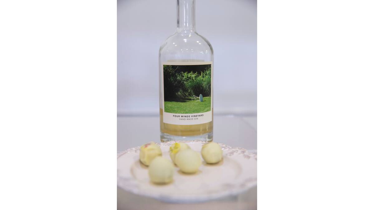 The gin from Four Winds Vineyard was put into the Sweet Pea and Poppy chocolates. Picture: Keegan Carroll
