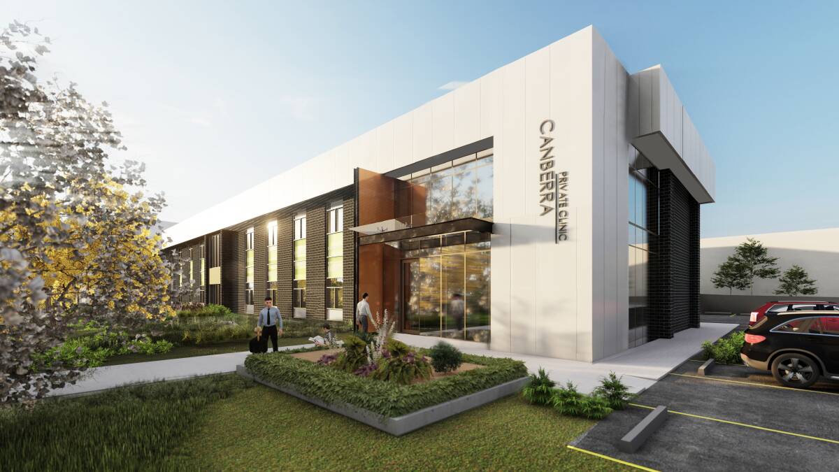 Works on the Canberra Private Clinic are set to begin in several weeks. Picture: Supplied