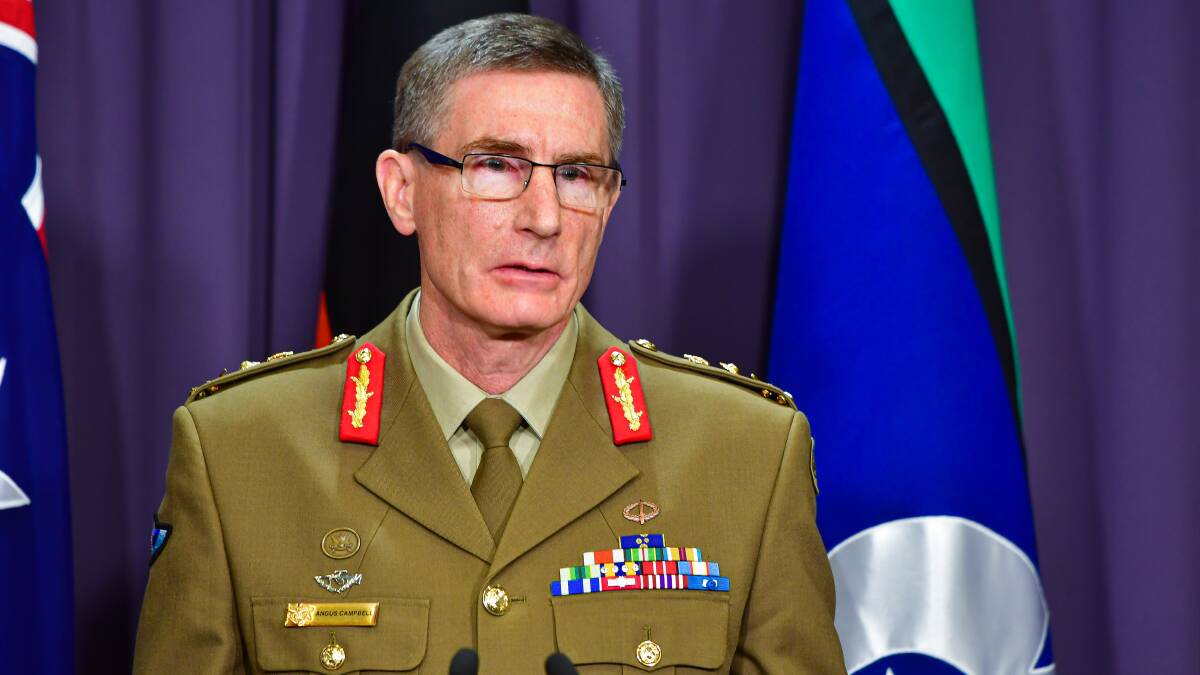 General Angus Campbell was criticised for recommending the cancellation of a special forces unit citation. Picture by Elesa Kurtz