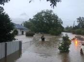 Flood waters at Lismore in northern NSW last week. Picture: Rod Harris