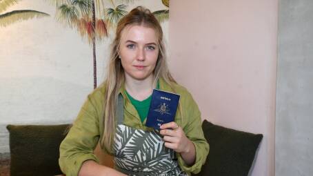 TURMOIL: Claudia Harris is hopeful of receiving her own passport soon after having to wait 12 hours in line. Photo: CARLA FREEDMAN.