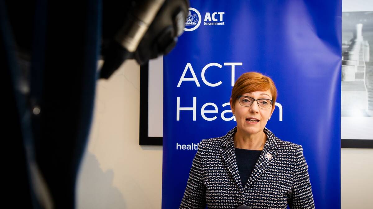 ACT Health with Minister Rachel Stephen-Smith. Picture: Elesa Kurtz 
