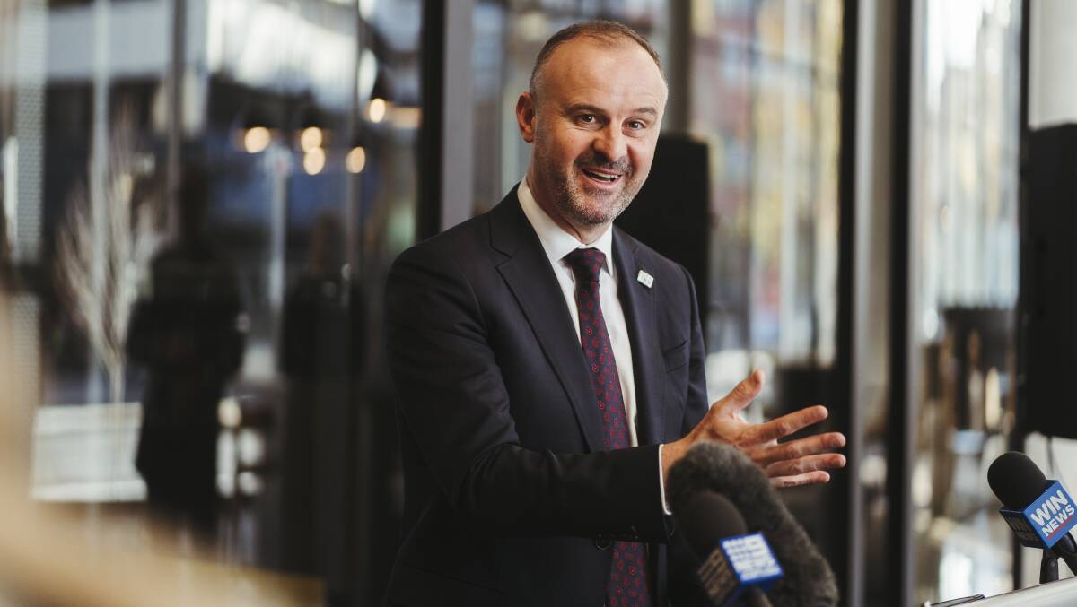 ACT Chief Minister Andrew Barr. Picture: Dion Georgopoulos 
