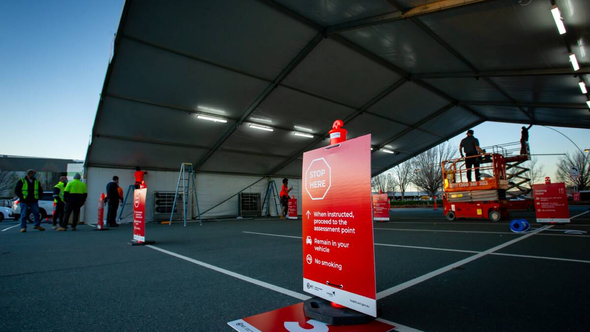 New testing site opened on Molonglo Drive, Pialligo in the Brindabella Business Park. Picture: Elesa Kurtz