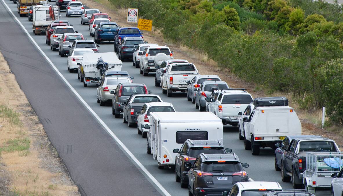 Drivers heading home after the long weekend can expect long delays. Picture: Elesa Kurtz