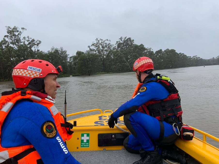 The NSW SES Kiama unit performed several rescues on Monday as heavy rainfall led to flooding in the region. Picture: Supplied