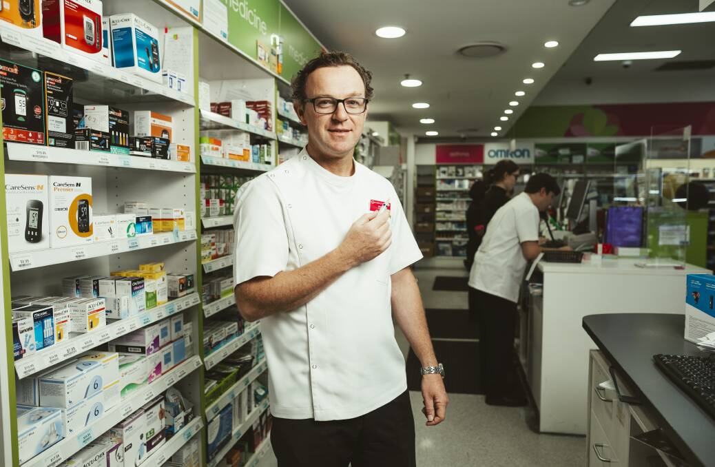 ACT branch president of the Pharmacy Guild of Australia Simon Blacker. Picture: Dion Georgopoulos