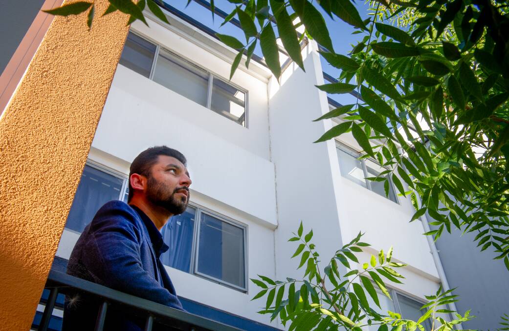 Najam Us Saqib was excited when he bought his first home at the Harrison Symphony Apartments. Picture: Elesa Kurtz