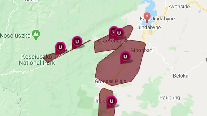 There are widespread power outages in the Snowy Mountains. Picture: Essential Energy