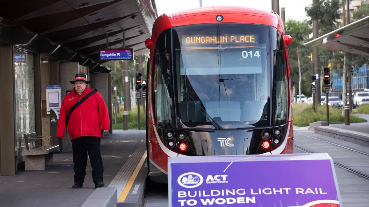 There will be a partial shutdown of the light rail network on March 13 and 14. Picture: Keegan Carroll 