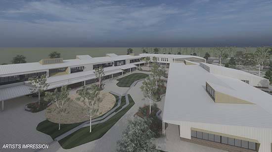 The school will include a courtyard. Picture: ACT government