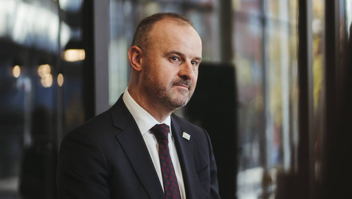 ACT Chief Minister Andrew Barr. Picture: Dion Georgopoulos