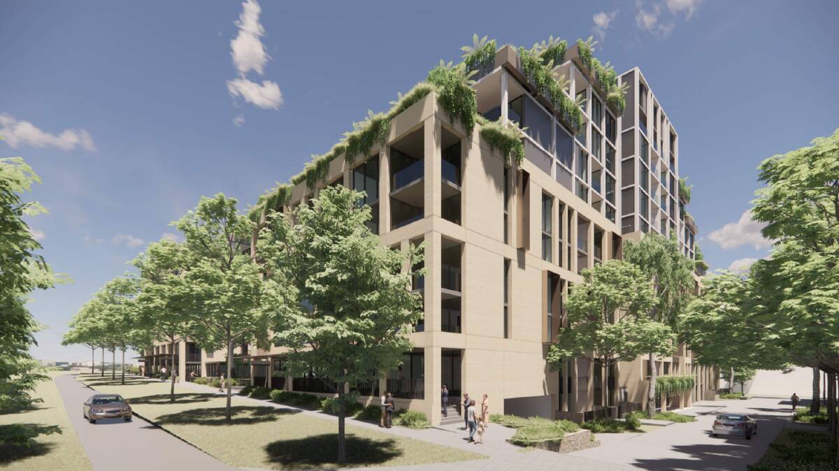 POD Projects Group has lodged a development application for a $138 million precinct in Gungahlin. Picture: Stewart Architecture