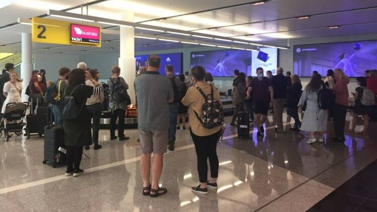 Canberra Airport was bustling on Monday morning as one of four flights arriving from Melbourne touched down. Picture: Kathryn Lewis