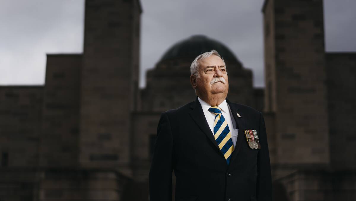 RSL ACT branch president John King said it was more important than ever to commemorate Anzac Day after a difficult 12 months. Picture: Dion Georgopoulos 