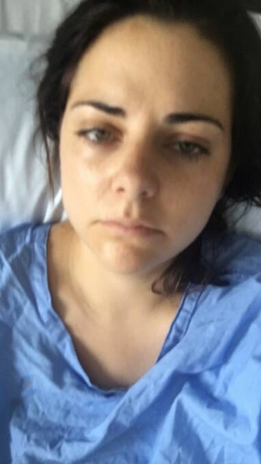 Megan Kuleas lives with pain daily due to endometriosis and related conditions. She has been in and out hospital as she works to manage her pain. Picture: Supplied. 