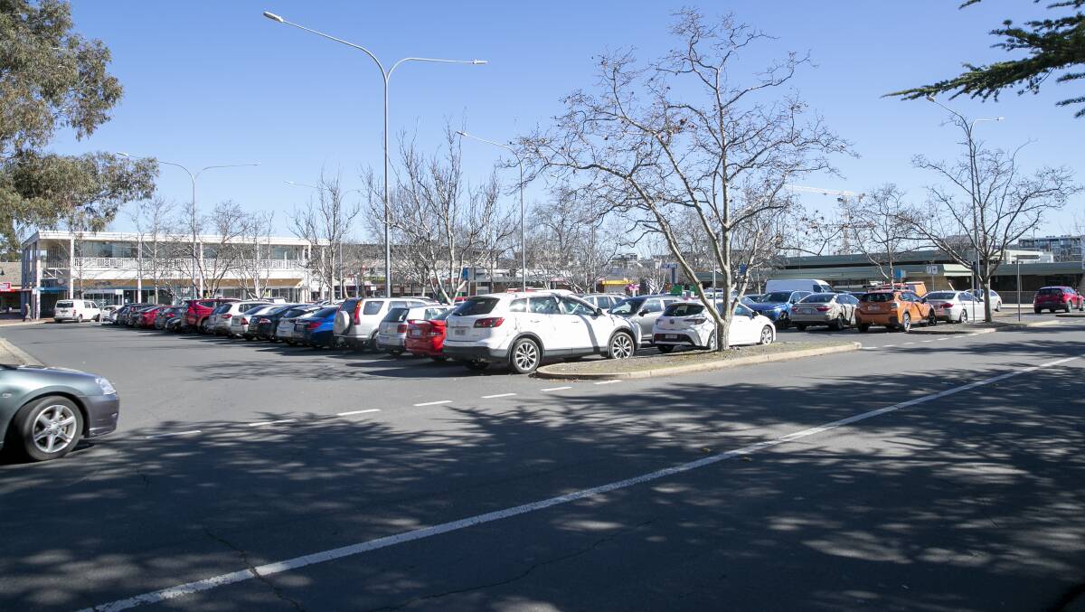 Parking at ACT government-run spaces will be free during lockdown.. Picture: Keegan Carroll