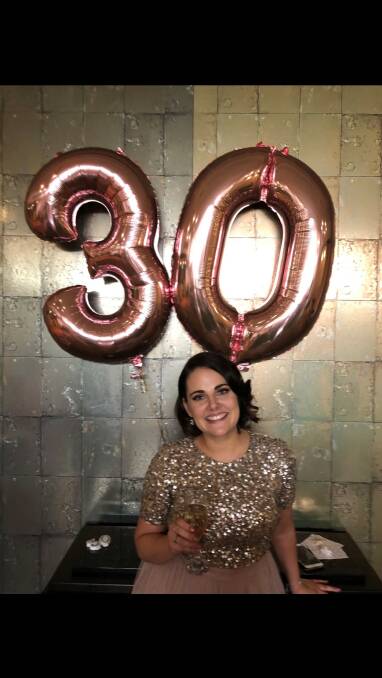 Megan Kuleas celebrates her 30th birthday. Picture: Supplied