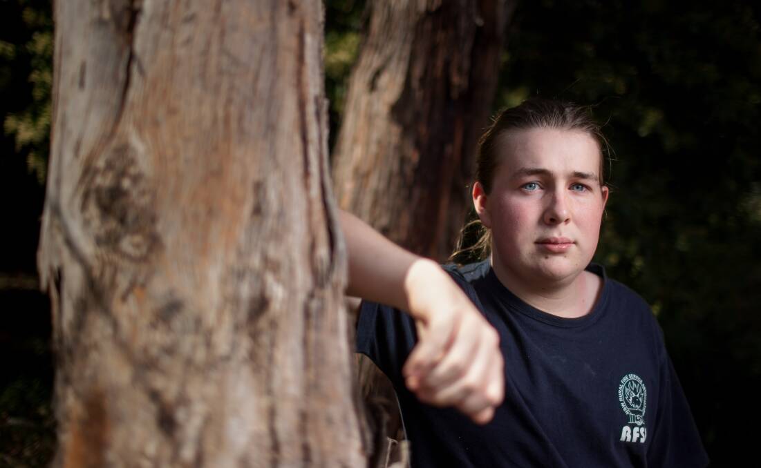 Seventeen-year-old NSW Rural Fire Service volunteer Jack Kelly was nominated for the Australian of the Year awards for his firefighting efforts during the 2019-2020 bushfire season. Picture: Sitthixay Ditthavong