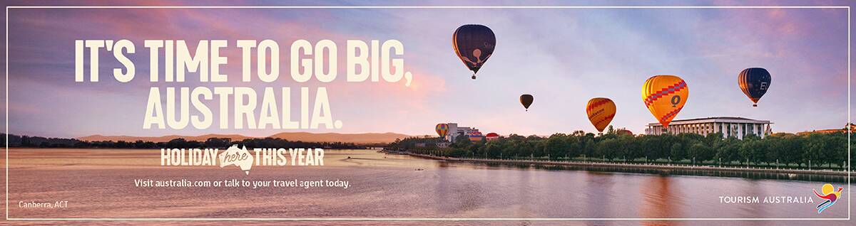 Images of Lake Burley Griffin will feature in the new national tourism campaign. Picture: Tourism Australia