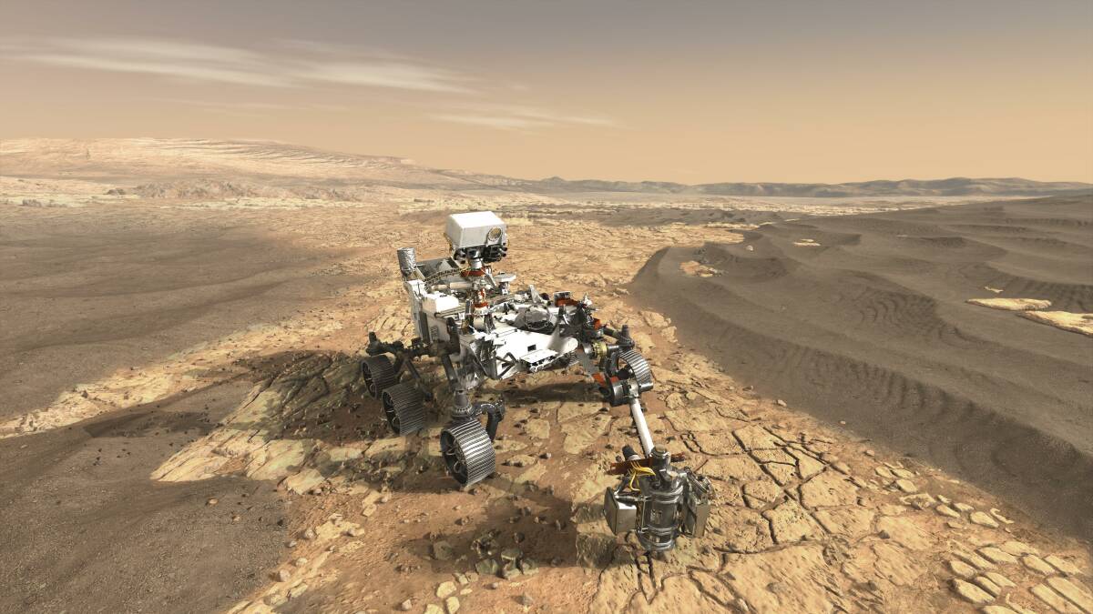 NASA's Perseverance rover landed on Mars in February. Picture: NASA
