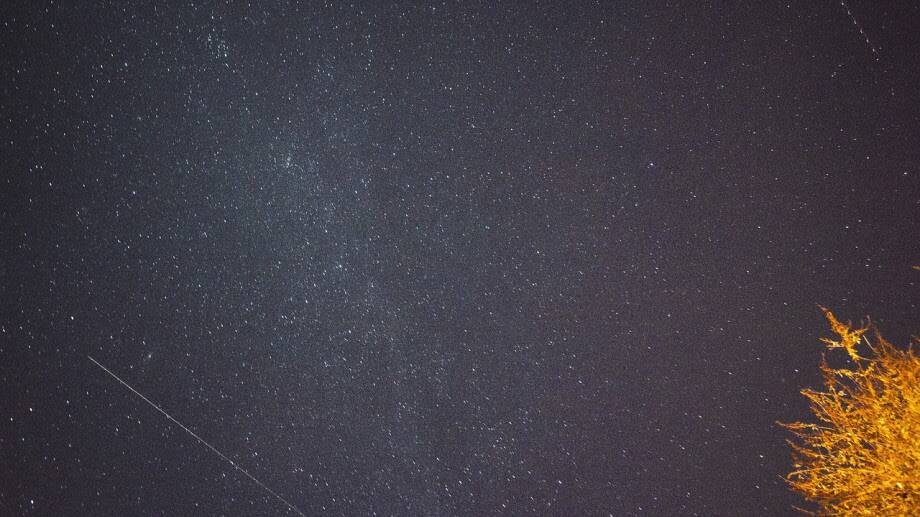 Meteor showers are set to light up the night sky in Canberra for the next three nights. Picture: Supplied