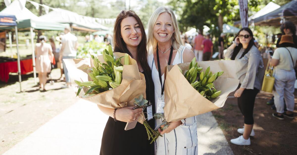 Haig Park Village Markets directors Rosie Green and Alexandra Webb. Picture: Dion Georgopoulos 