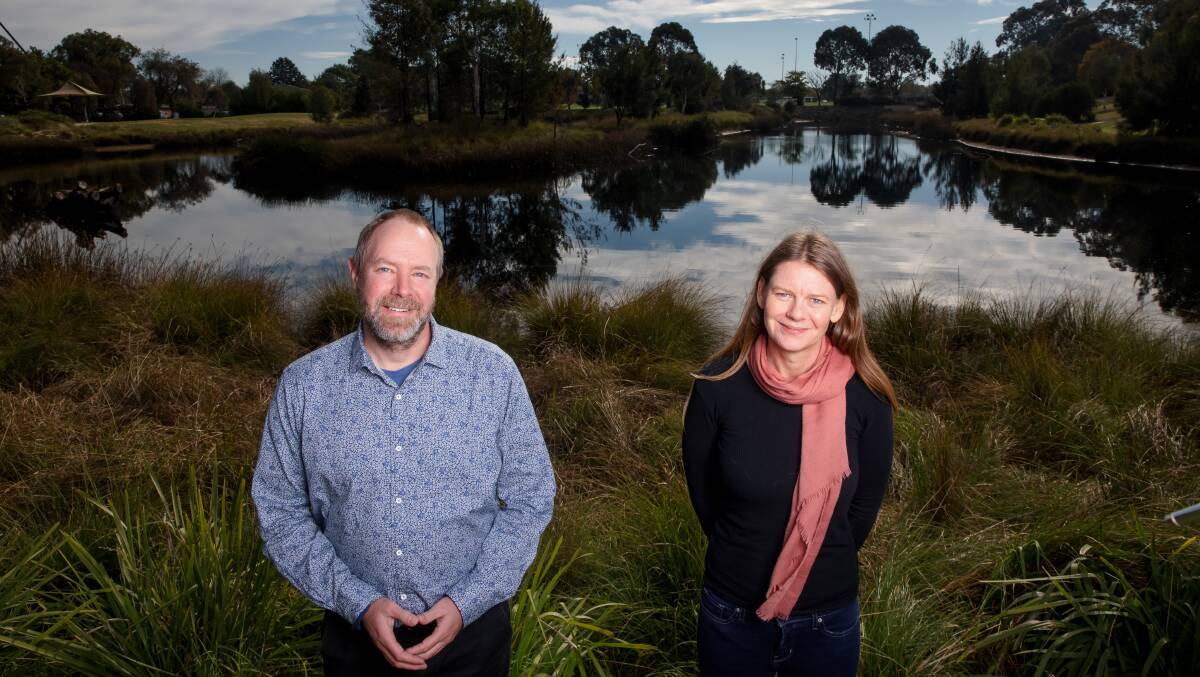 ACT Natural Resource Management chief executive Frank Garofalow and Landcare ACT chief executive Karissa Preuss. Picture: Sitthixay Ditthavong