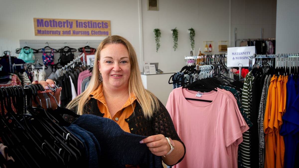Motherly Instincts owner Samantha Fooks says she has seen sales double in recent months due to a possible post-COVID baby boom. Picture: Elesa Kurtz