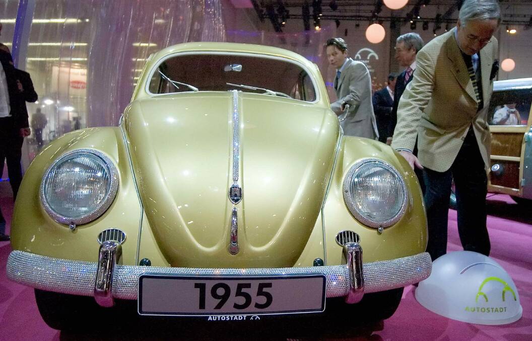 A blinged-up 1955 Beetle. One of these classics fetched top dollar at a recent auction.