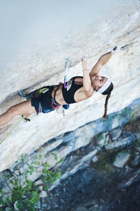 "Climbing is an adrenaline sport - you do it because you love it." Picture by Adri Martinez/North Face 